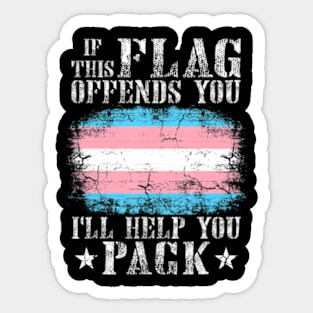 Transgender If This Flag Offends You Trans Pride Sticker